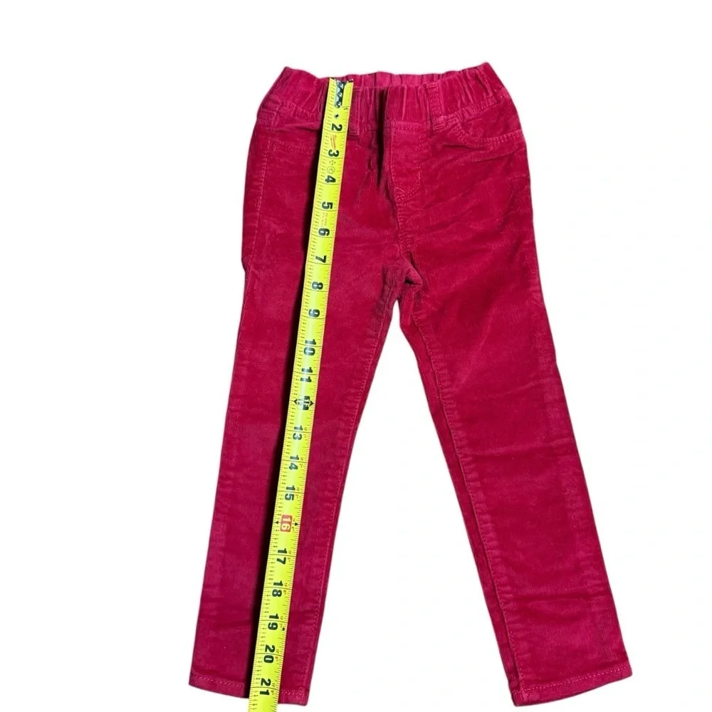 GAP Kids Girls Red Straight Stretch Corduroy Jeggings/Trousers -Size 4Y